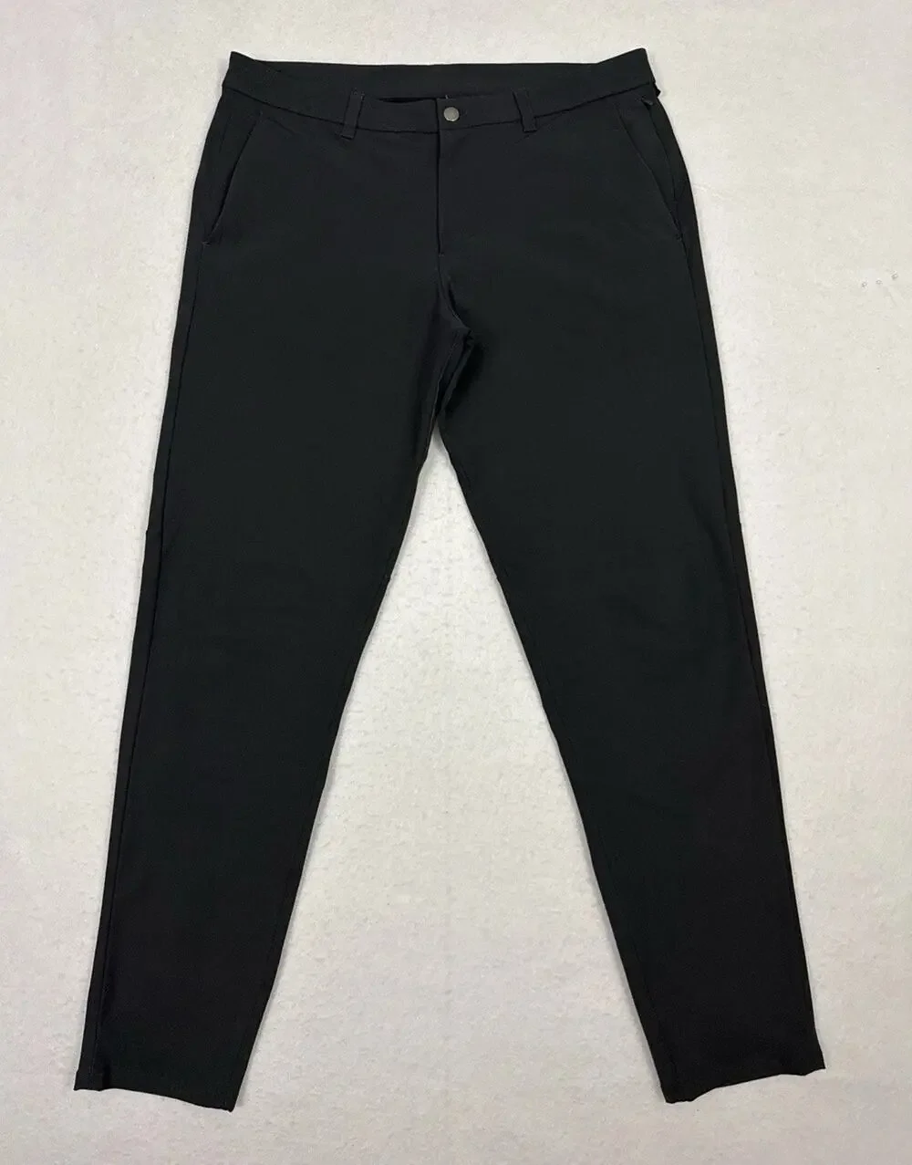 Lululemon Commission Pants Mens 36 Black Warpstreme Stretch Chino Performance